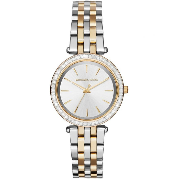 Michael Kors MK3405 Mini Darci Two Tone Silver & Gold Stainless Steel Ladies Watch