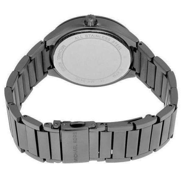 Michael Kors MK3410 Kerry Crystal Gunmetal Grey Stainless Steel Ladies Watch
