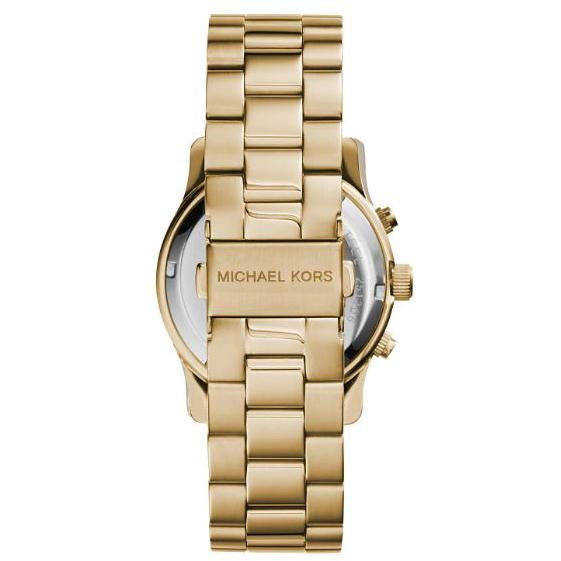 Michael Kors MK5055 Runway Gold Bracelet Chronograph Ladies Watch