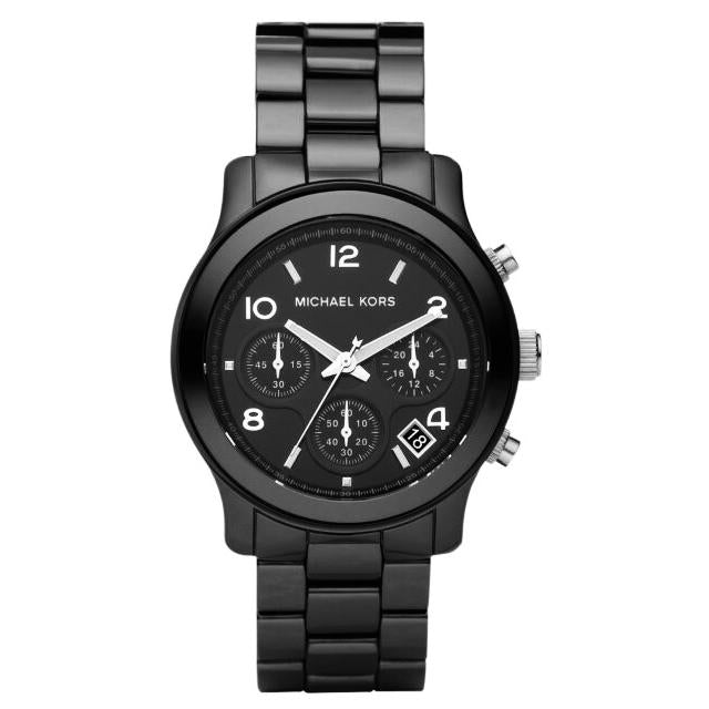 Michael Kors MK5162 Runway Black Ceramic Chronograph Ladies Watch