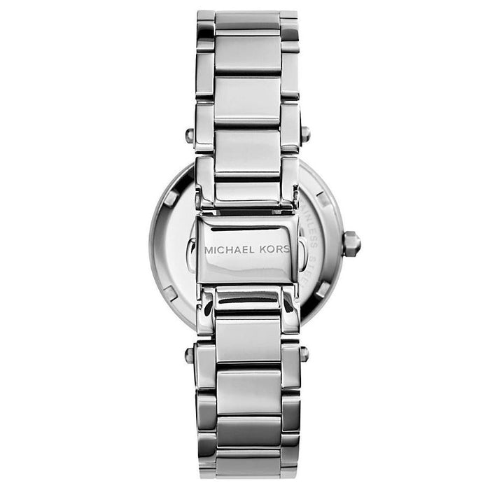 Michael Kors MK5615 Mini Parker Silver Stainless Steel Chronograph Ladies Watch