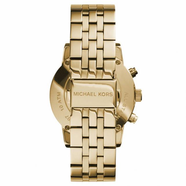 Michael Kors MK5676 RITZ Gold-Tone Stainless Steel Chronograph Ladies Watch