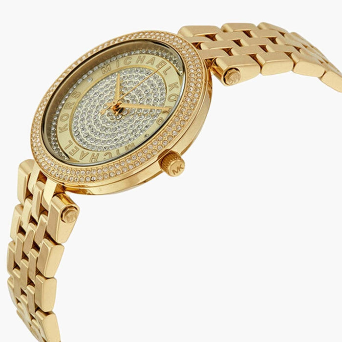 Michael Kors MK3445 Mini Darci Crystal Gold Stainless Steel Ladies Watch