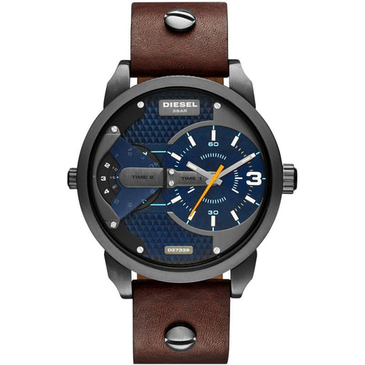 Analogue Watch - Diesel DZ7339 Men's Mini Daddy Gun Metal Watch