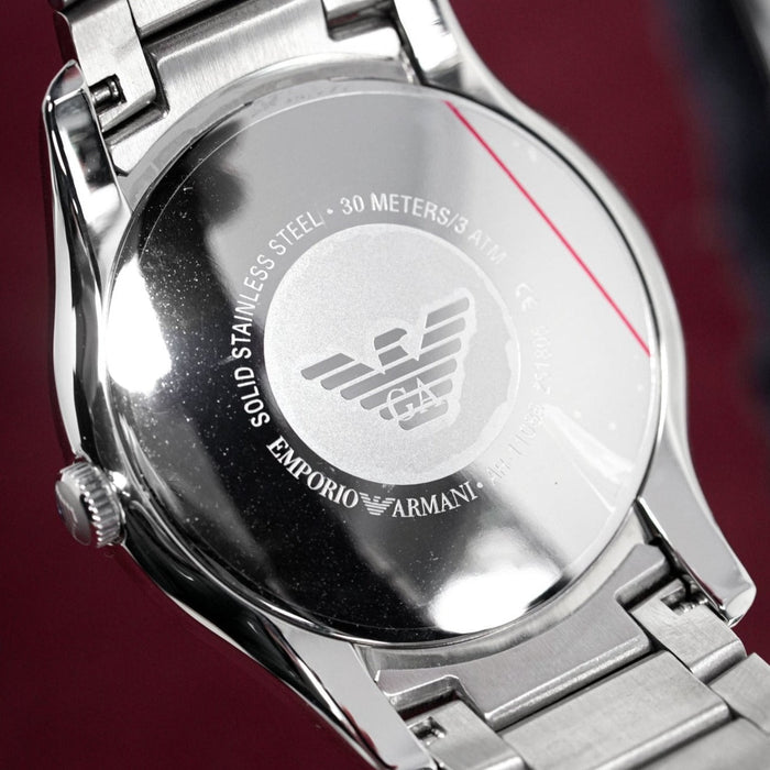 Analogue Watch - Emporio Armani AR11086 Men's Valente Black Watch