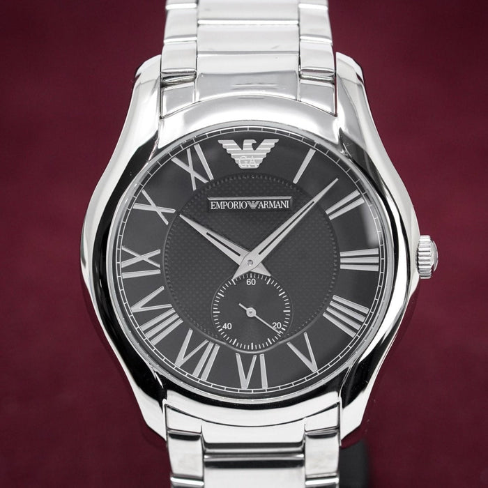 Analogue Watch - Emporio Armani AR11086 Men's Valente Black Watch