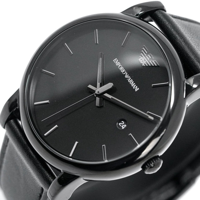 Analogue Watch - Emporio Armani AR1732 Men's Classic Black PVD Watch