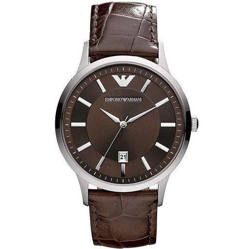 Analogue Watch - Emporio Armani AR2413 Men's Renato Brown Watch