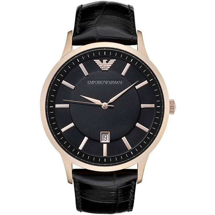 Analogue Watch - Emporio Armani AR2425 Men's Renato Rose Gold PVD Watch