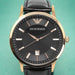 Analogue Watch - Emporio Armani AR2425 Men's Renato Rose Gold PVD Watch