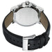 Analogue Watch - Mens City Black Leather Strap Chronograph Silver Burberry Watch BU9356