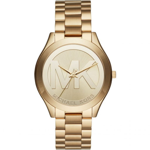 Analogue Watch - Michael Kors MK3739 Ladies Watch Slim Runway Gold Watch