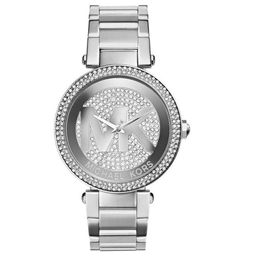 Analogue Watch - Michael Kors MK5925 Ladies Parker Silver Gem Set Watch