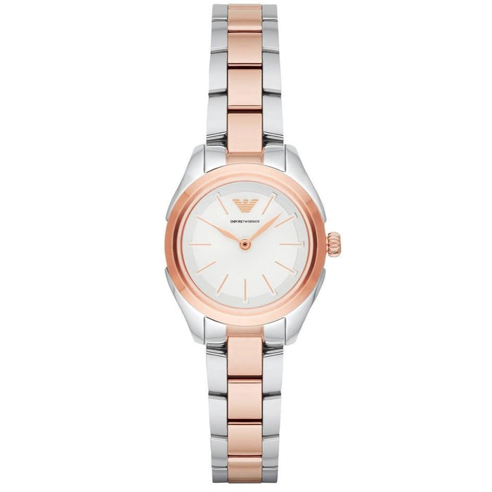 Emporio Armani AR11029 Rose Gold Two Tone Stainless Steel Ladies Watch