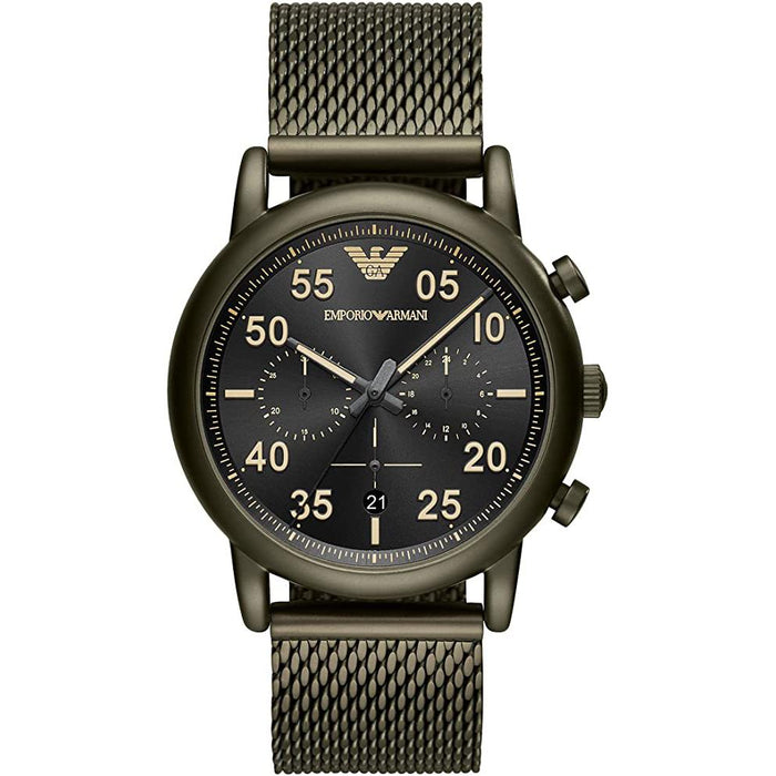 Emporio Armani AR11115 Sport Khaki Green Mesh Men's Watch