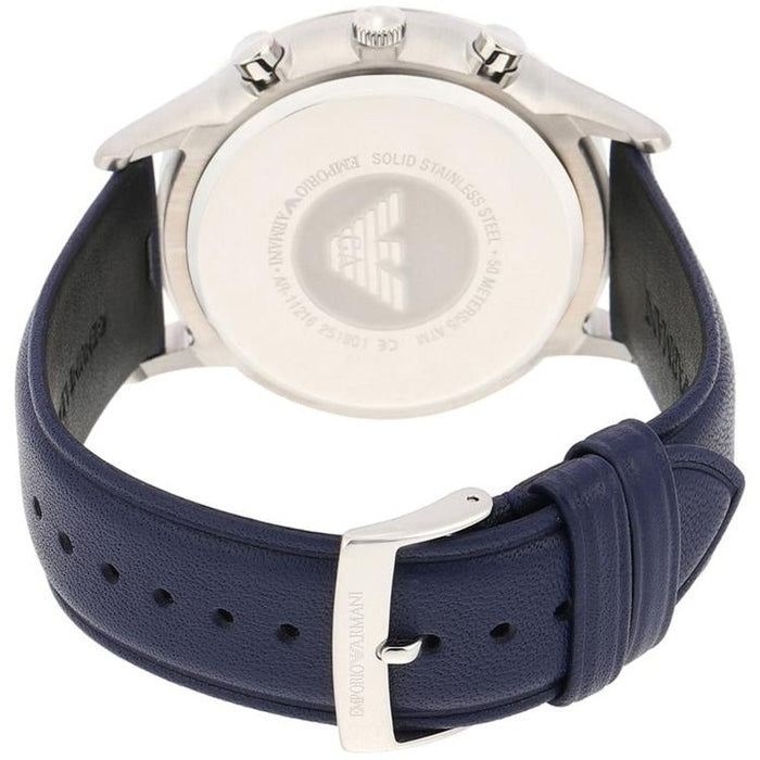 Emporio Armani AR11216 Renato Blue Leather Chronograph Men's Watch