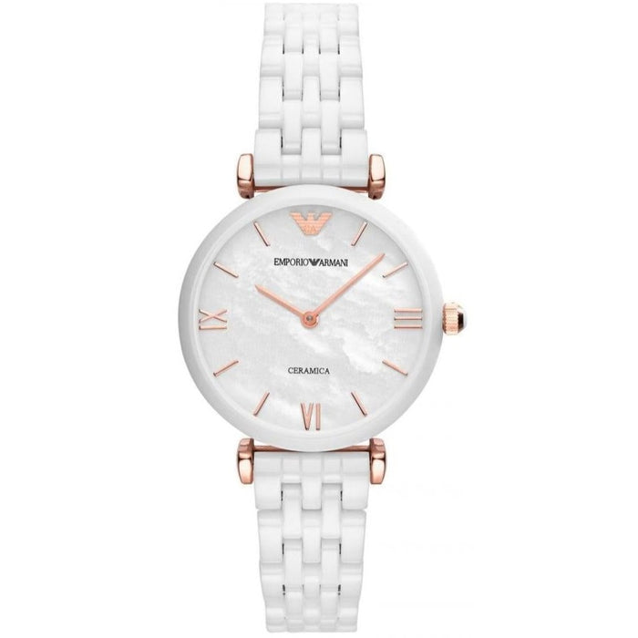 Emporio Armani AR1486 White Ceramic Ladies Watch