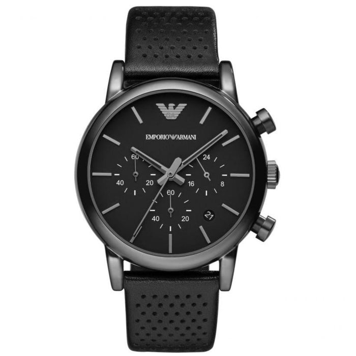 Emporio Armani AR1737 Black Chronograph Stainless Steel Men's Watch