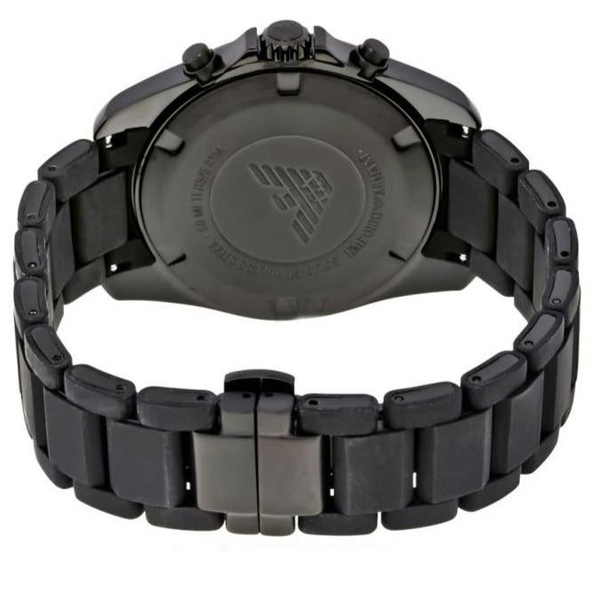 Emporio Armani AR6121 Black Rubber Chronograph Men's Watch