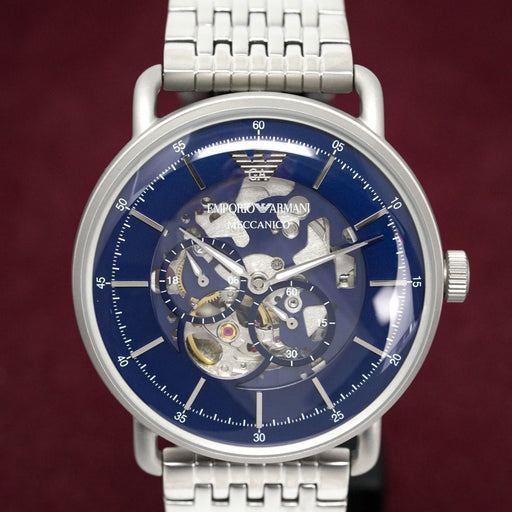 Automatic Watch - Emporio Armani AR60024 Men's Automatic Meccanico Skeleton Watch