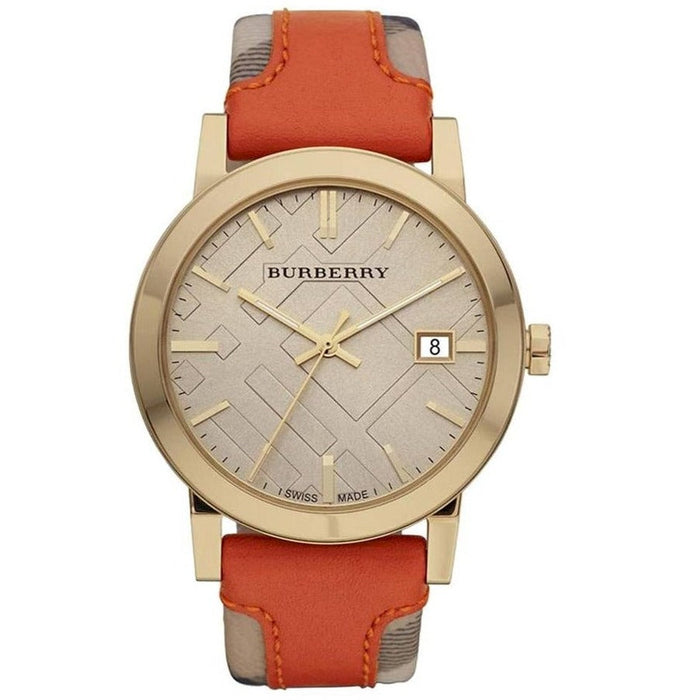 Burberry Ladies Watch The City Check Champagne BU9016 - Watches & Crystals