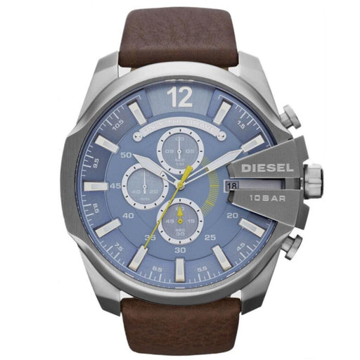 Chronograph Watch - Diesel DZ4281 Men's Chronograph Mega Chief Blue Brown Watch