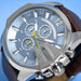 Chronograph Watch - Diesel DZ4281 Men's Chronograph Mega Chief Blue Brown Watch