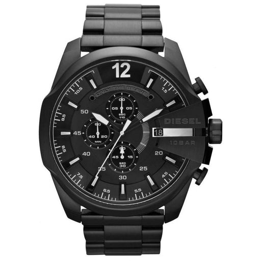 Chronograph Watch - Diesel DZ4283 Men's Chronograph Mega Chief Black PVD Watch