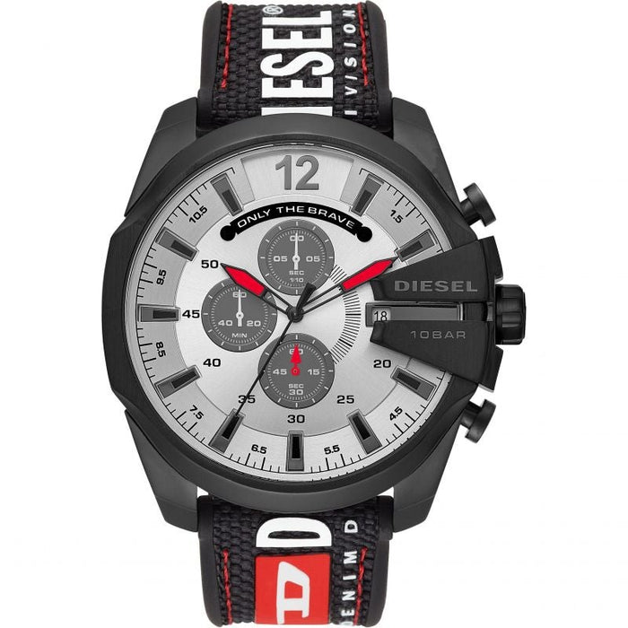 Chronograph Watch - Diesel DZ4512 Men's Chronograph Mega Chief Black Grey Watch