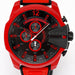 Chronograph Watch - Diesel DZ4526 Men's Chronograph Mega Chief Red Watch