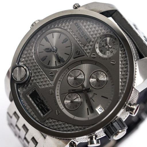 Chronograph Watch - Diesel DZ7247 Men's Chronograph Big Daddy Gun Metal Watch