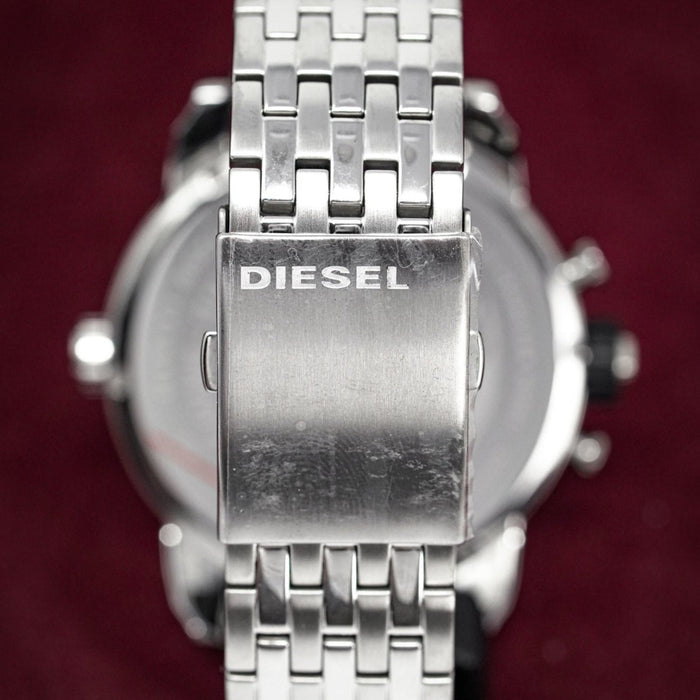 Chronograph Watch - Diesel DZ7259 Men's Chronograph Little Daddy Black Silver Watch