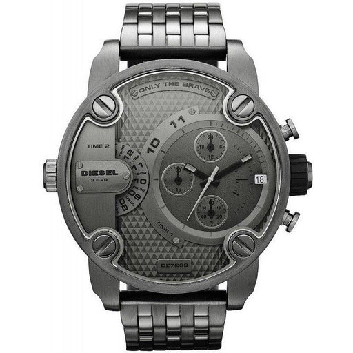 Chronograph Watch - Diesel DZ7263 Men's Chronograph Little Daddy Gun Metal Watch