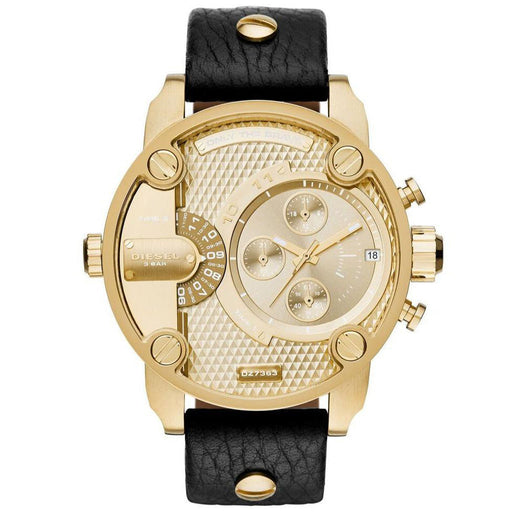 Chronograph Watch - Diesel DZ7363 Men's Chronograph Little Daddy Gold Watch