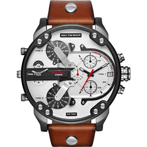 Chronograph Watch - Diesel DZ7394 Men's Chronograph Mr Daddy 2.0 Brown Watch