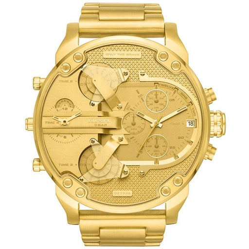 Chronograph Watch - Diesel DZ7399 Men's Chronograph Mr Daddy 2.0 Yellow Gold Watch