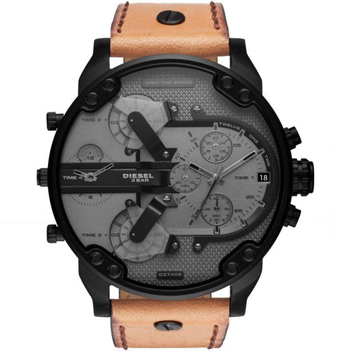 Chronograph Watch - Diesel DZ7406 Men's Chronograph Mr Daddy 2.0 Brown Watch