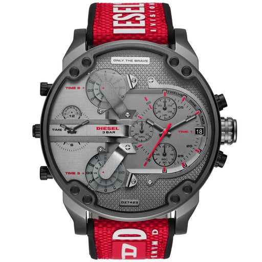 Chronograph Watch - Diesel DZ7423 Men's Chronograph Mr Daddy 2.0 Red Watch