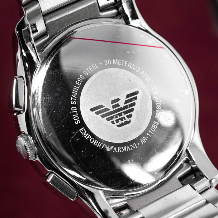 Chronograph Watch - Emporio Armani AR11083 Men's Chronograph Black Watch