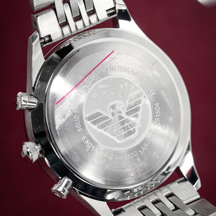 Chronograph Watch - Emporio Armani AR1942 Men's Chronograph Steel Watch