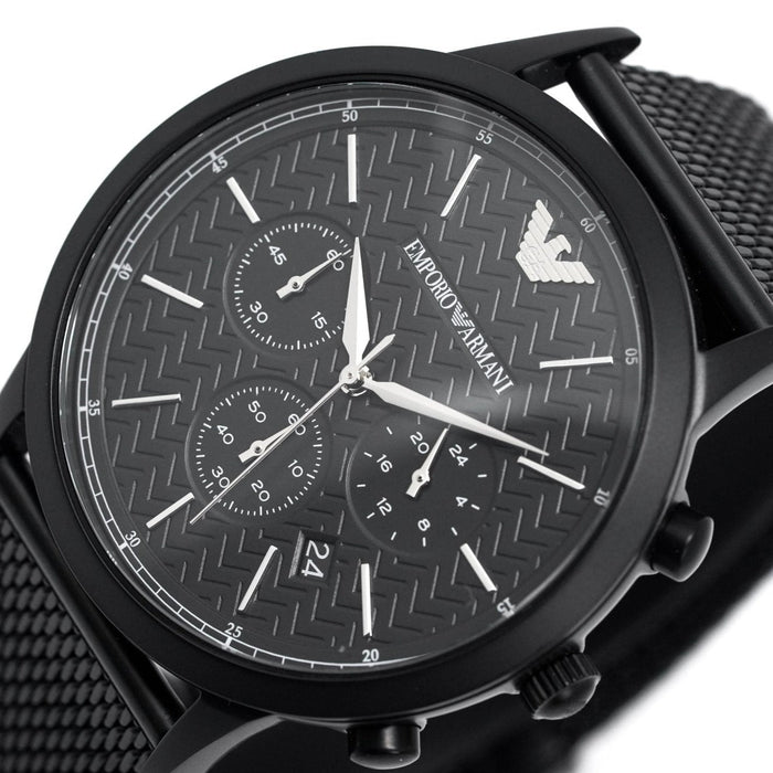 Chronograph Watch - Emporio Armani AR2498 Men's Chronograph Watch Black PVD