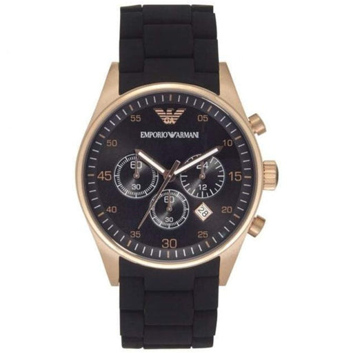 Chronograph Watch - Emporio Armani AR5906 Ladies Sportivo Chronograph Rose Gold PVD Watch