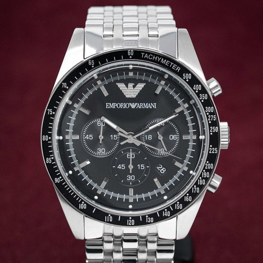 Chronograph Watch - Emporio Armani AR5988 Men's Tazio Chronograph Steel Watch