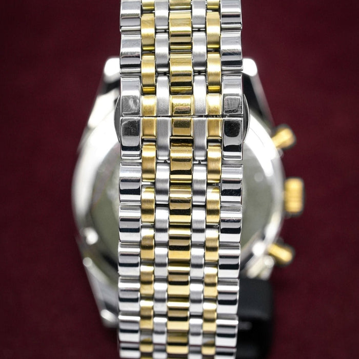 Chronograph Watch - Emporio Armani AR8030 Men's Tazio Chronograph Two Tone Watch