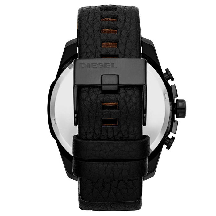 Diesel DZ4291 Master Chief Black Leather Chronograph Men's Watch
