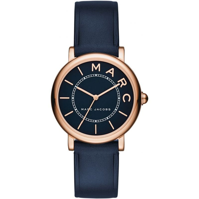 Marc Jacobs MJ1539 Mini Navy Blue Leather Ladies Watch