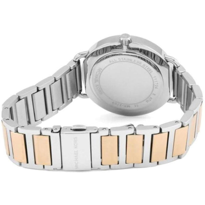 Michael Kors MK3709 Silver & Rose Gold Portia Bracelet Ladies Watch