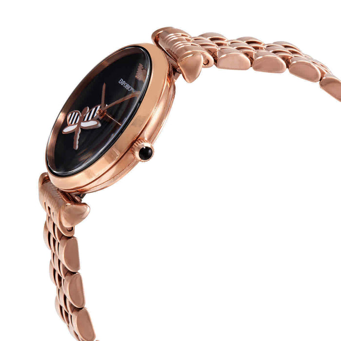 Emporio Armani AR11206 Gianni T-Bar Rose Gold Ladies Watch